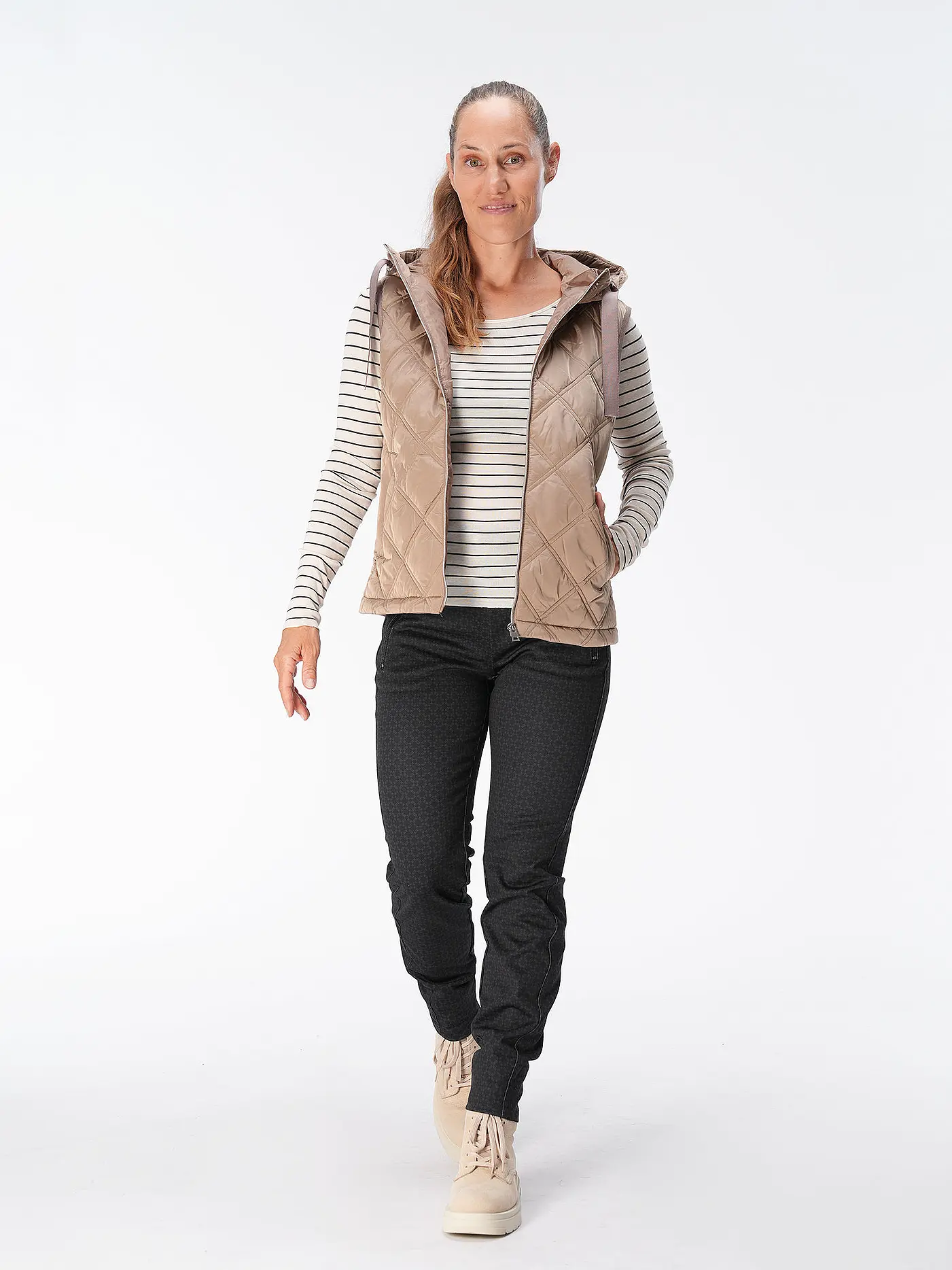 OPUS | Steppgilet WEMO | braun
